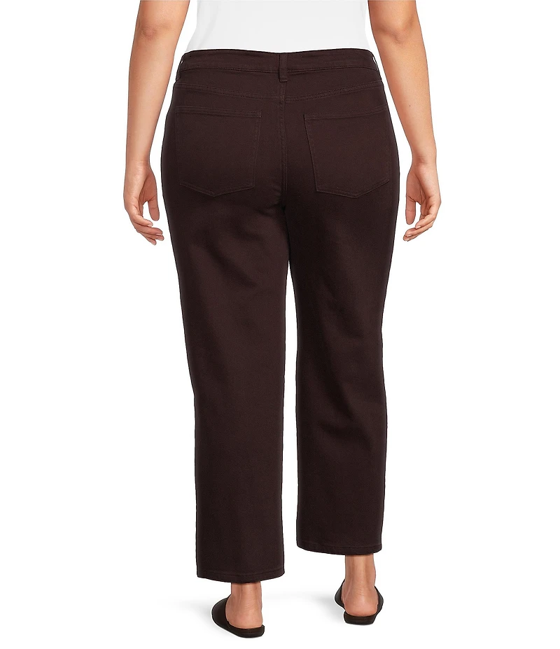 John Mark Plus Size Denim Wide Leg Jeans