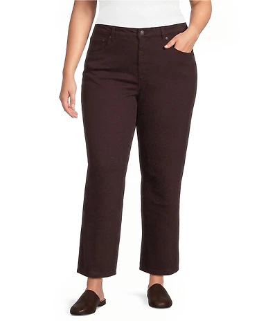 John Mark Plus Size Denim Wide Leg Jeans