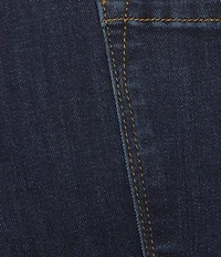 John Mark Plus Size Straight Leg 5-Pocket Fringe Hem Crop Jeans