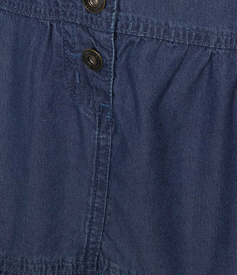 John Mark Plus Size Tiered Denim Skirt