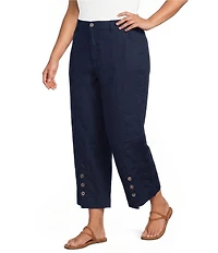 John Mark Plus Size Wide Leg Pleated Pants