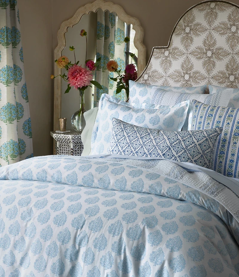 John Robshaw Anju Medallion Print Bolster Decorative Pillow