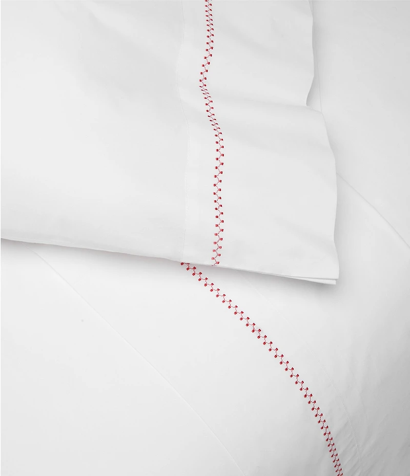 John Robshaw Anketi Organic Cotton Percale Embroidered Euro Sham