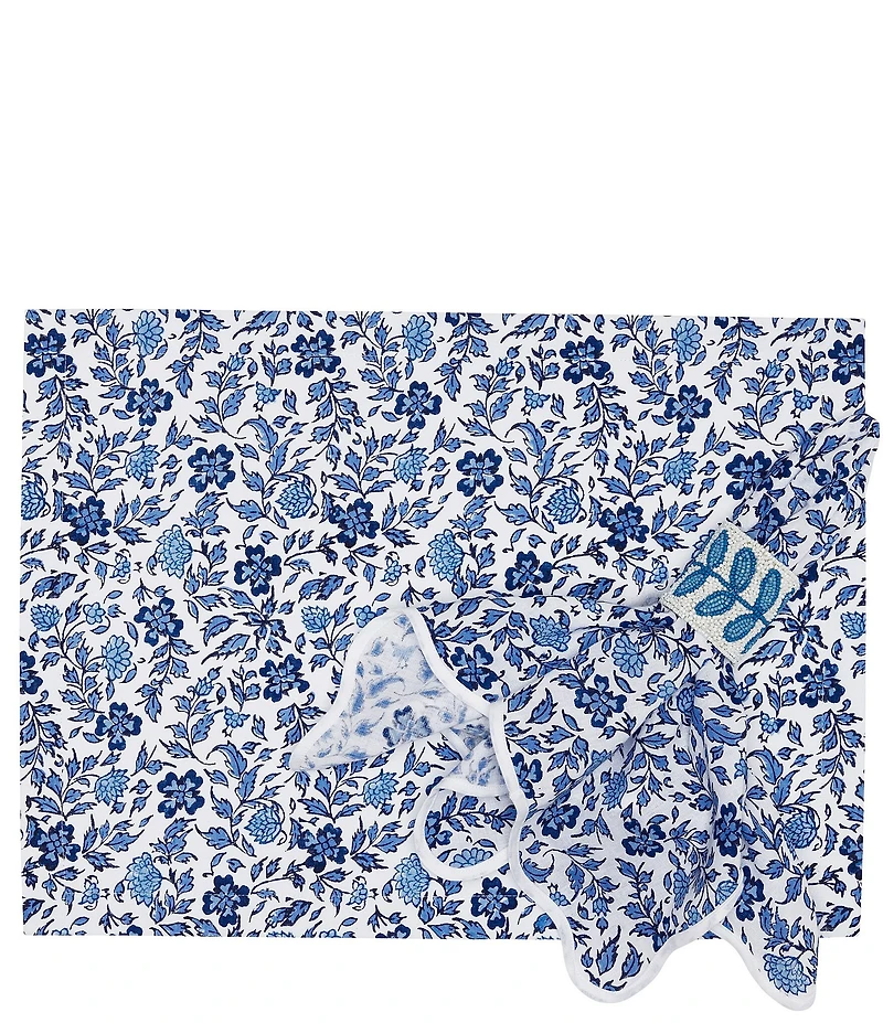 John Robshaw Print Ishita Lapis Napkins
