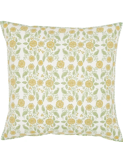 John Robshaw Cherika Marigold Floral Filled Euro Sham