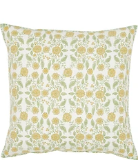 John Robshaw Cherika Marigold Floral Filled Euro Sham