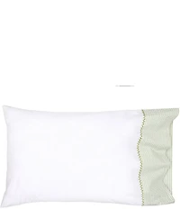 John Robshaw Cinde Cuff Sage Organic Cotton Pillowcase Pair