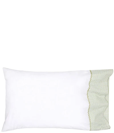 John Robshaw Cinde Cuff Sage Organic Cotton Pillowcase Pair