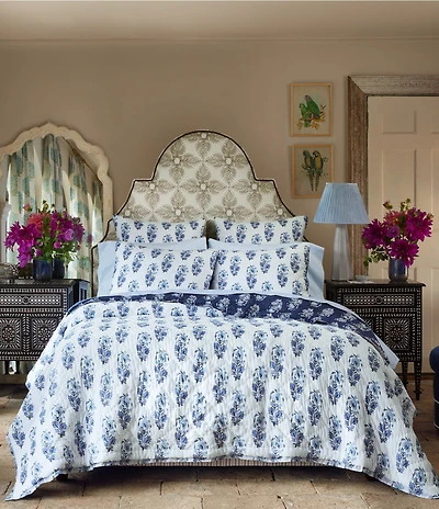 John Robshaw Kanak Cotton Voile Reversible Quilt