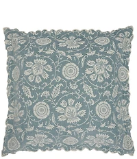 John Robshaw Kimari Woven Floral Scalloped Edge Euro Sham