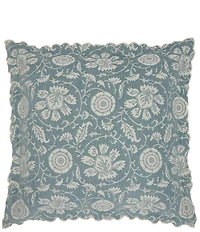 John Robshaw Kimari Woven Floral Scalloped Edge Euro Sham