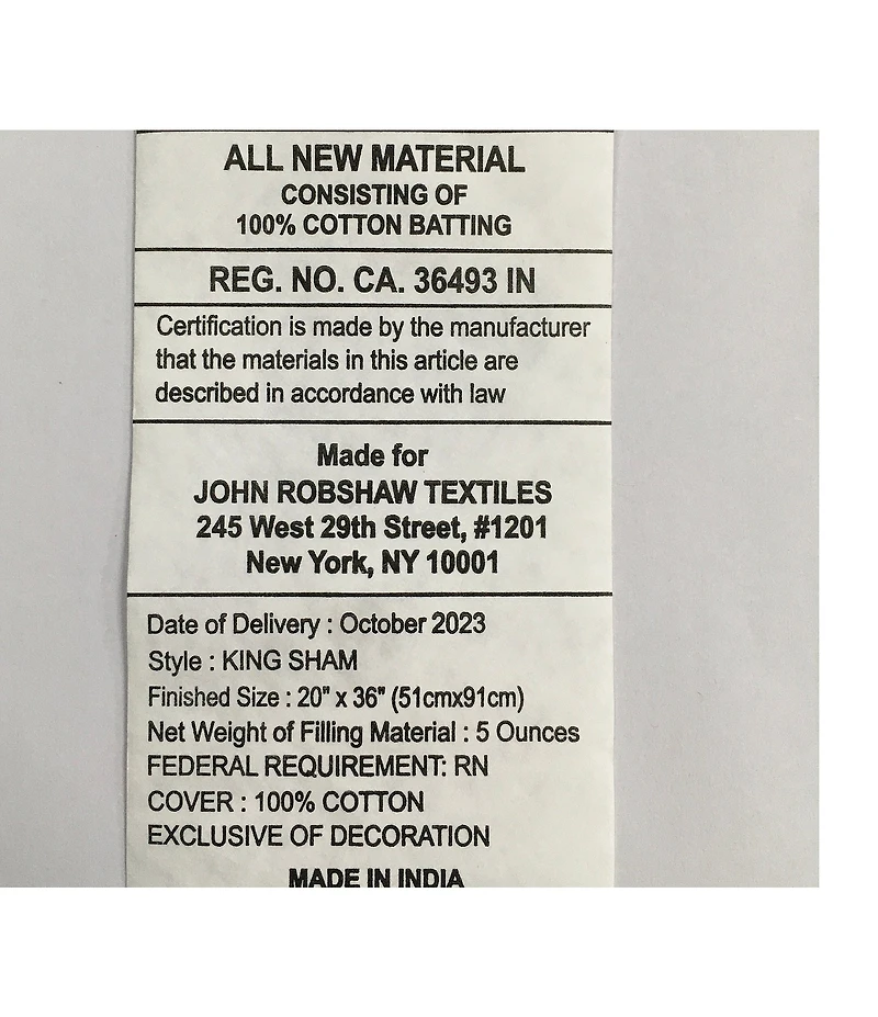John Robshaw Layla Cotton Voile Sham