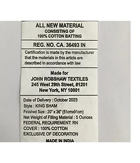 John Robshaw Layla Cotton Voile Sham