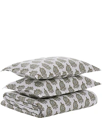 John Robshaw Nilay Leaf Organic Cotton Percale Duvet Cover