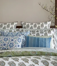 John Robshaw Nilay Leaf Organic Cotton Percale Pillow Sham
