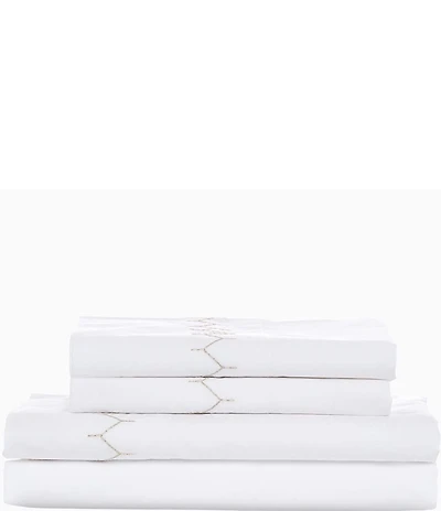 John Robshaw Organic Cotton Percale Stitched Embroidery Sheets