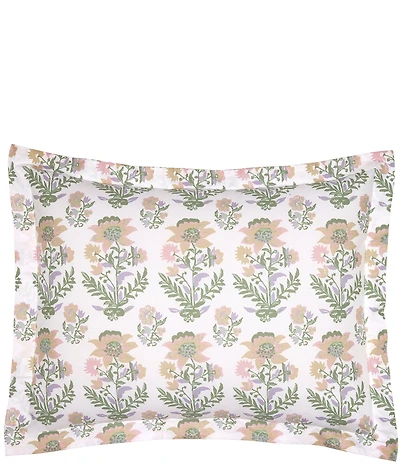 John Robshaw Organic Long Staple Cotton Percale Hina Lavender Sham