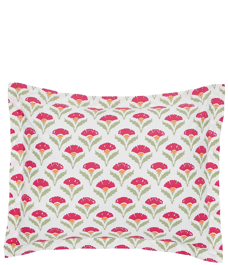 John Robshaw Sara Azalea Organic Cotton Percale Sham