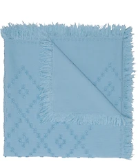 John Robshaw Tej Stonewashed Cotton Fringed Throw
