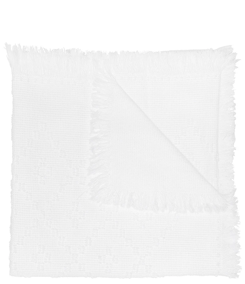 John Robshaw Tej Stonewashed Cotton Fringed Throw