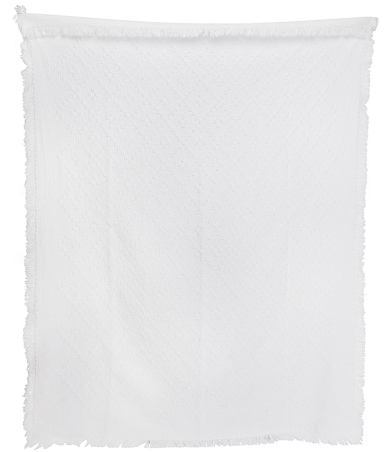 John Robshaw Tej Stonewashed Cotton Fringed Throw