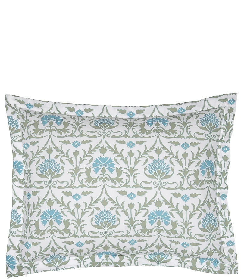 John Robshaw Vidya Leaf Organic Cotton Percale Sham