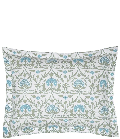 John Robshaw Vidya Leaf Organic Cotton Percale Sham