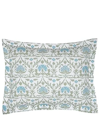 John Robshaw Vidya Leaf Organic Cotton Percale Sham