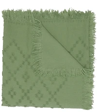 John Robshaw Woven Lattice Fringed Throw
