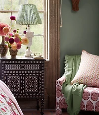 John Robshaw Woven Lattice Fringed Throw