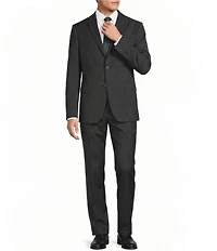 John Varvatos Signature Tailored Bleeker Slim Fit Flat Front Solid 2-Piece Suit