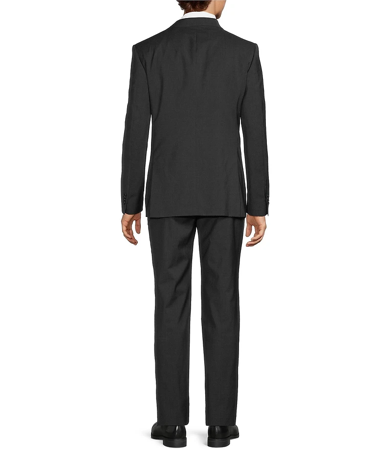 John Varvatos Signature Tailored Bleeker Slim Fit Flat Front Solid 2-Piece Suit