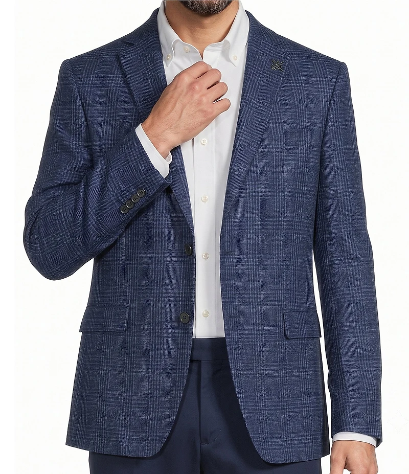 John Varvatos Signature Tailored Bleeker Slim Fit Plaid Sport Coat