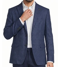 John Varvatos Signature Tailored Bleeker Slim Fit Plaid Sport Coat