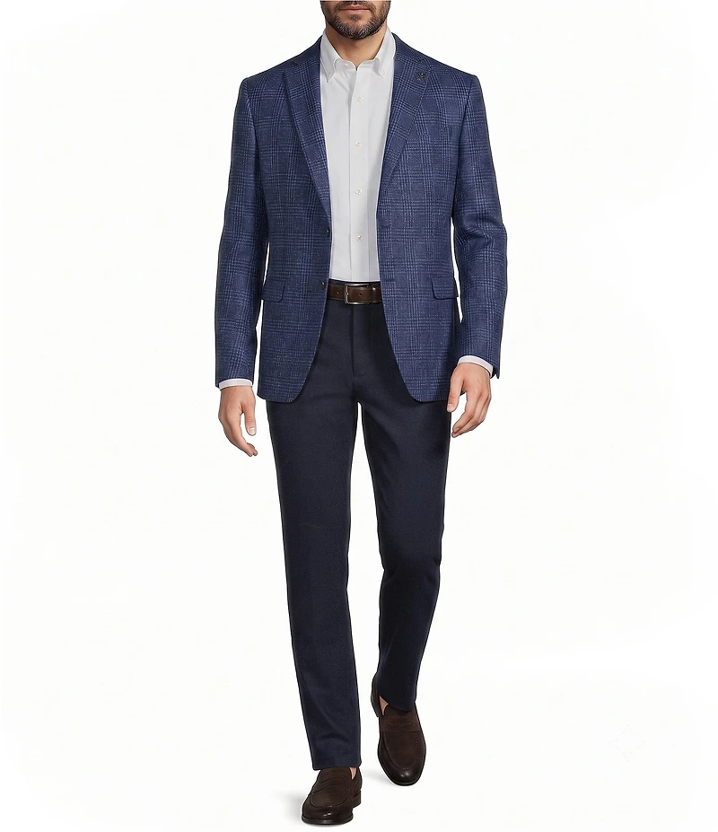 John Varvatos Signature Tailored Bleeker Slim Fit Plaid Sport Coat
