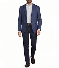 John Varvatos Signature Tailored Bleeker Slim Fit Plaid Sport Coat