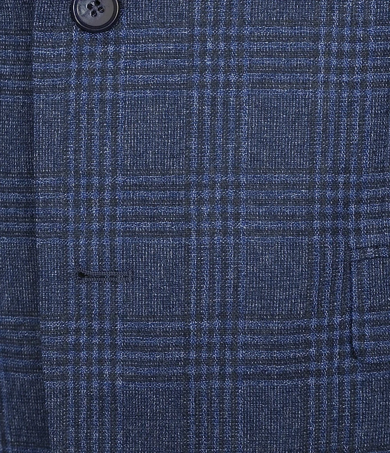 John Varvatos Signature Tailored Bleeker Slim Fit Plaid Sport Coat