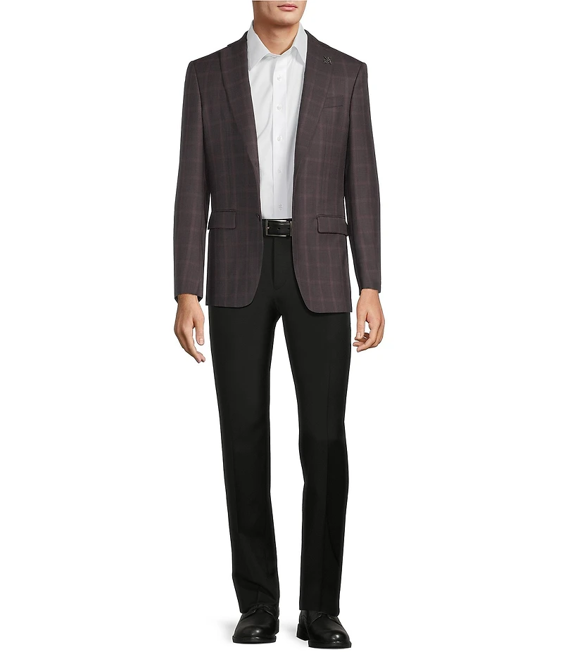 John Varvatos Signature Tailored Slim Fit Checked Sport Coat