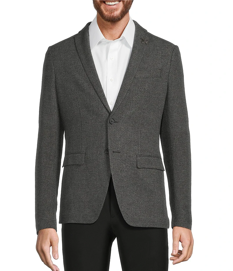 John Varvatos Signature Tailored Slim Fit Micro Solid Sport Coat
