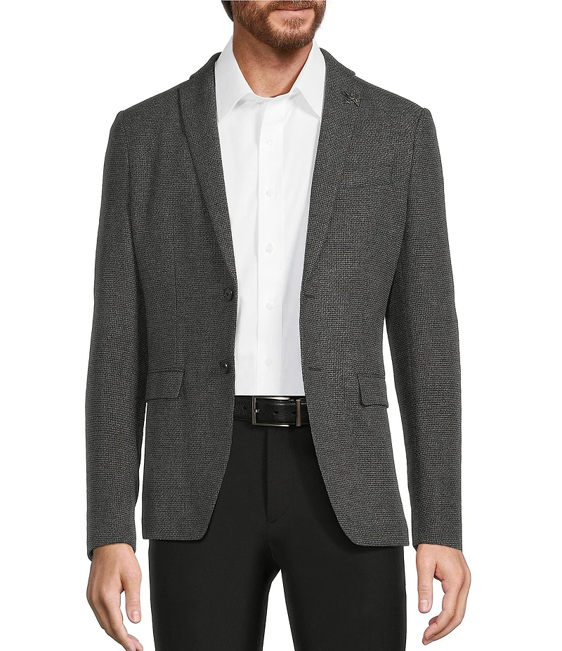 John Varvatos Signature Tailored Slim Fit Micro Solid Sport Coat