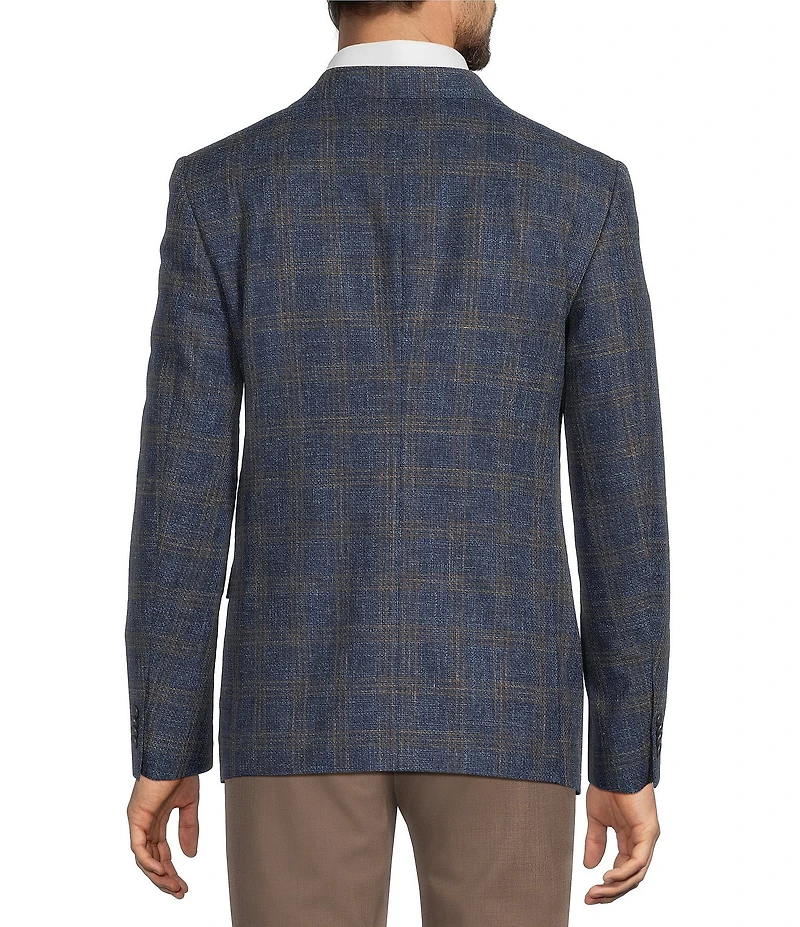 John Varvatos Signature Tailored Slim Fit Plaid Sport Coat