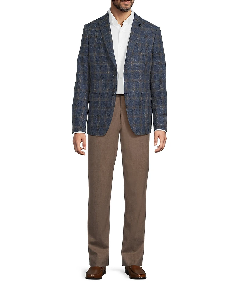 John Varvatos Signature Tailored Slim Fit Plaid Sport Coat