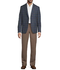 John Varvatos Signature Tailored Slim Fit Plaid Sport Coat
