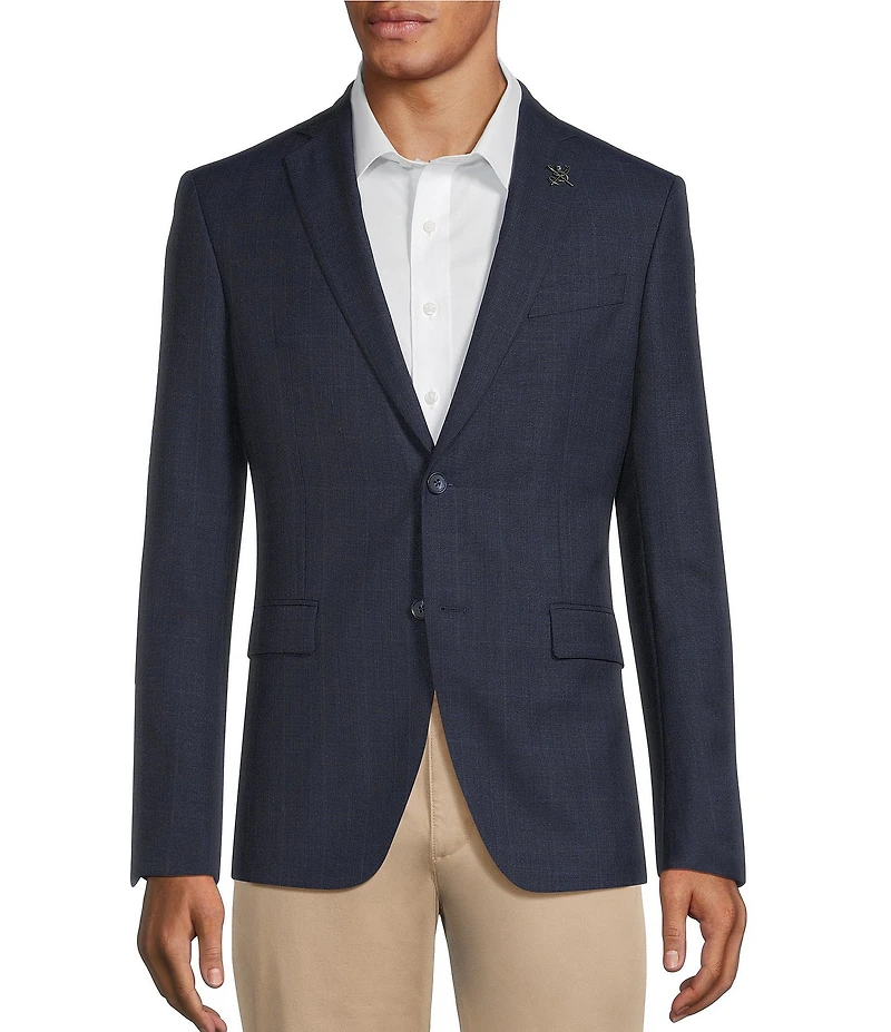 John Varvatos Signature Tailored Slim Fit Plaid Sport Coat