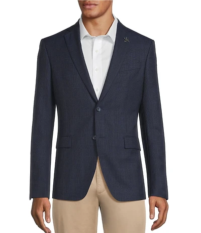John Varvatos Signature Tailored Slim Fit Plaid Sport Coat