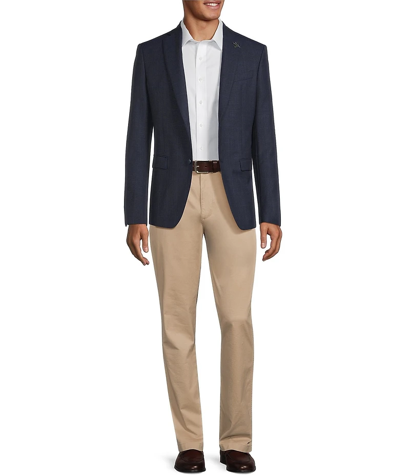 John Varvatos Signature Tailored Slim Fit Plaid Sport Coat