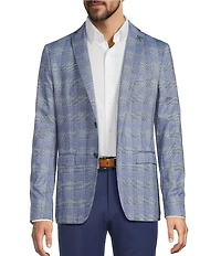 John Varvatos Signature Tailored Slim Fit Plaid Sport Coat