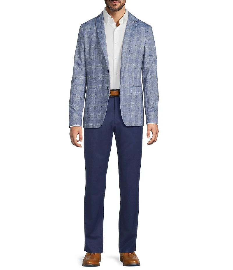 John Varvatos Signature Tailored Slim Fit Plaid Sport Coat