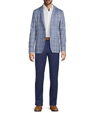 John Varvatos Signature Tailored Slim Fit Plaid Sport Coat