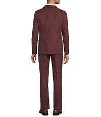 John Varvatos Slim Fit Flat Front Fancy Solid 2-Piece Suit